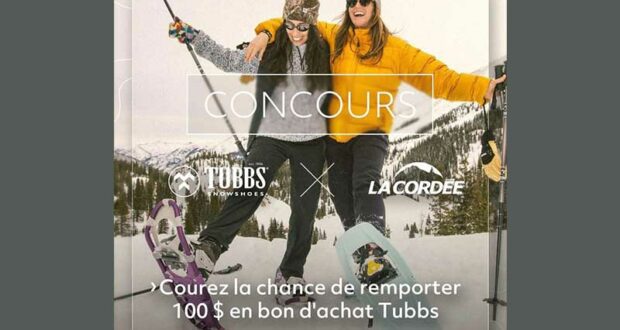 Gagnez un bon d’achat Tubbs Snow Shoes de 100 $